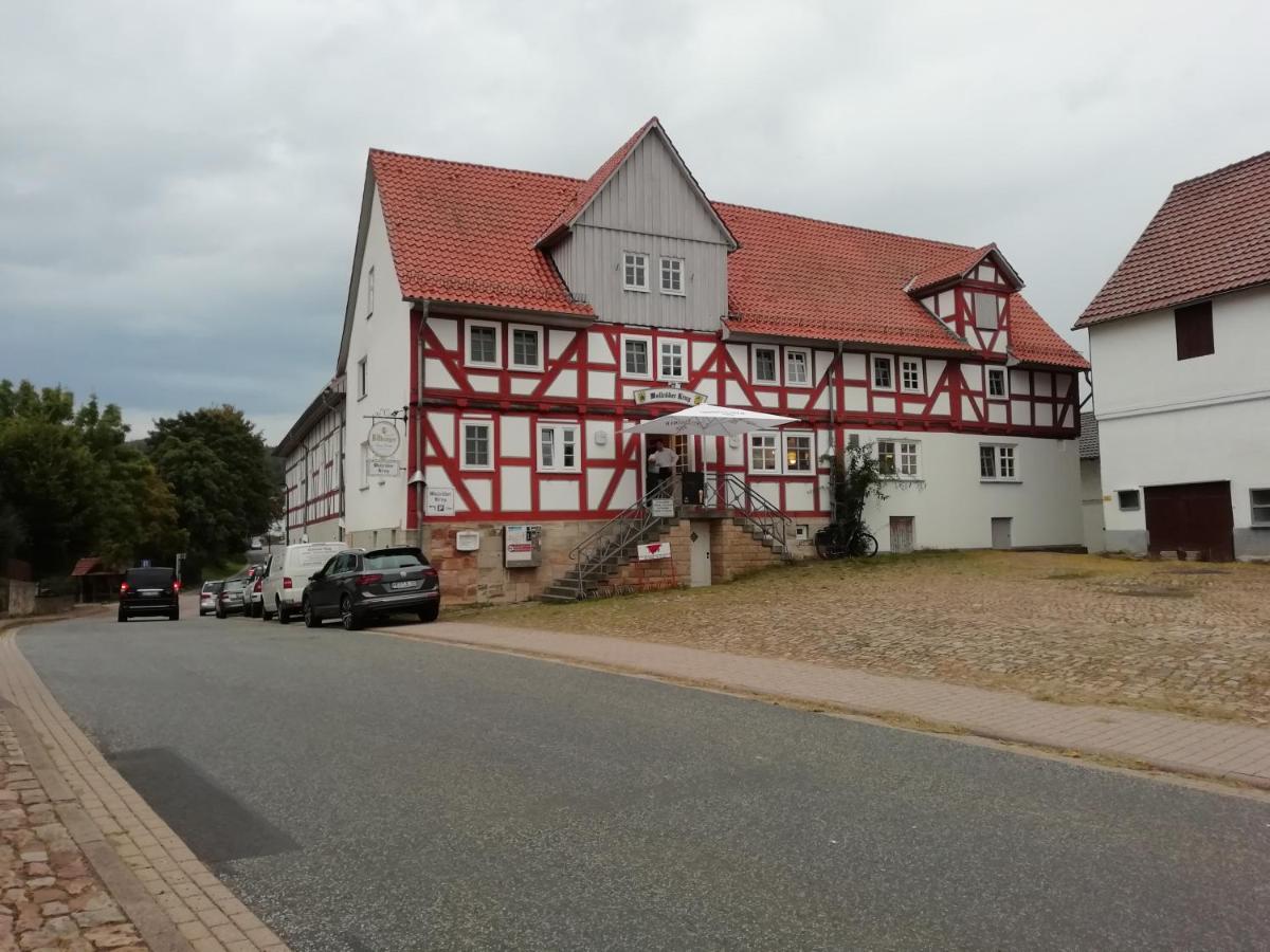 Wollroeder Krug Otel Guxhagen Dış mekan fotoğraf